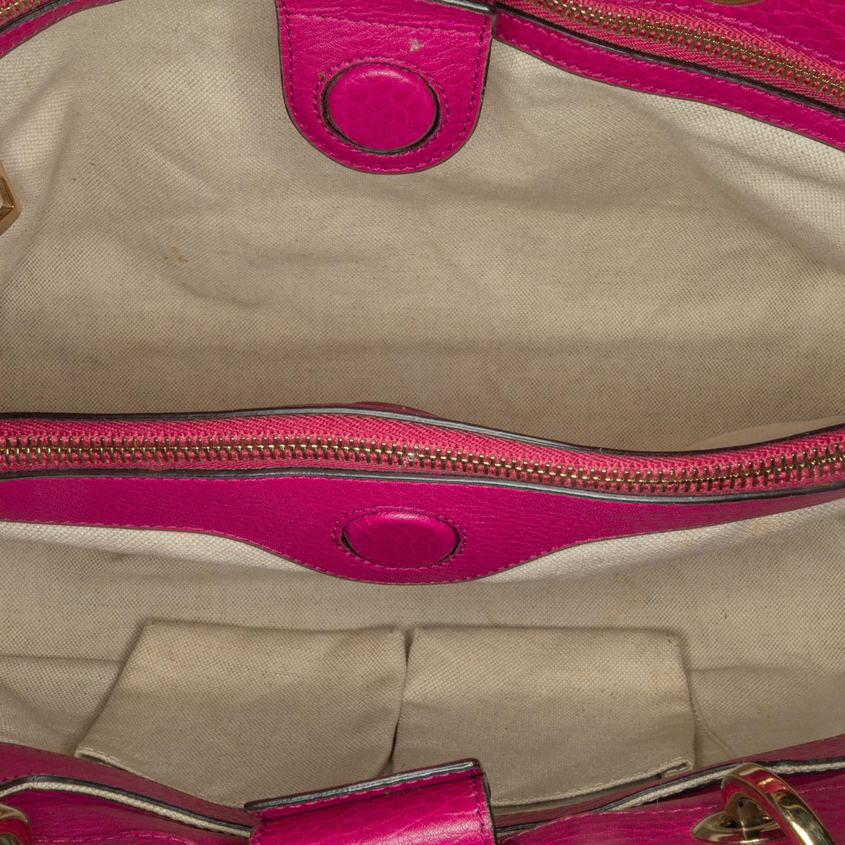 Gucci Medium Leather Bamboo Shopper Satchel (SHG-iVpsJb)