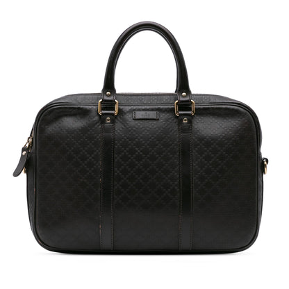 Gucci Medium Leather Diamante Bright Business Bag