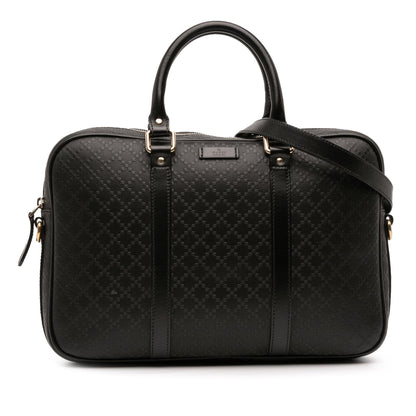 Gucci Medium Leather Diamante Bright Business Bag
