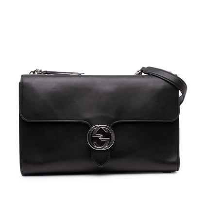 Gucci Medium Leather Dollar Interlocking G Crossbody