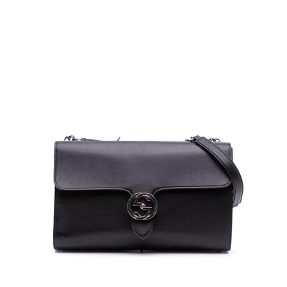 Gucci Medium Leather Dollar Interlocking G Crossbody