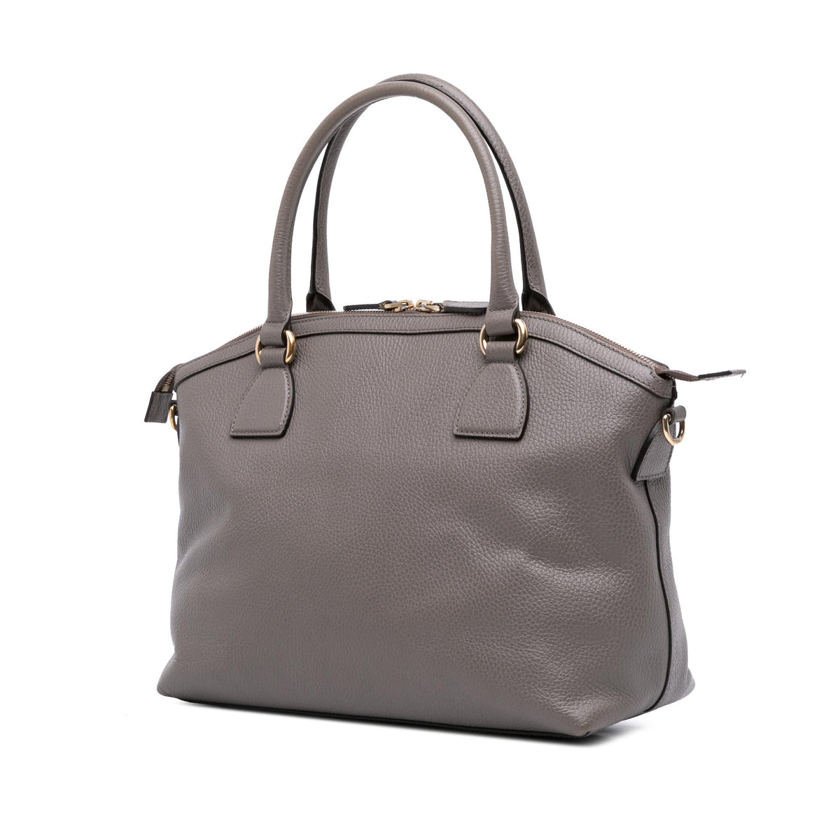 Gucci Medium Leather GG Charm Dome Satchel
