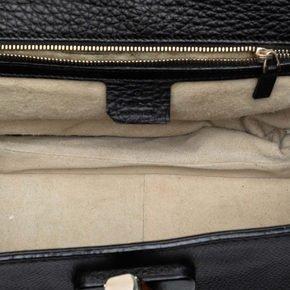 Gucci Medium Leather New Bamboo Satchel