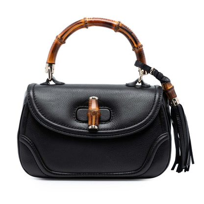 Gucci Medium Leather New Bamboo Satchel