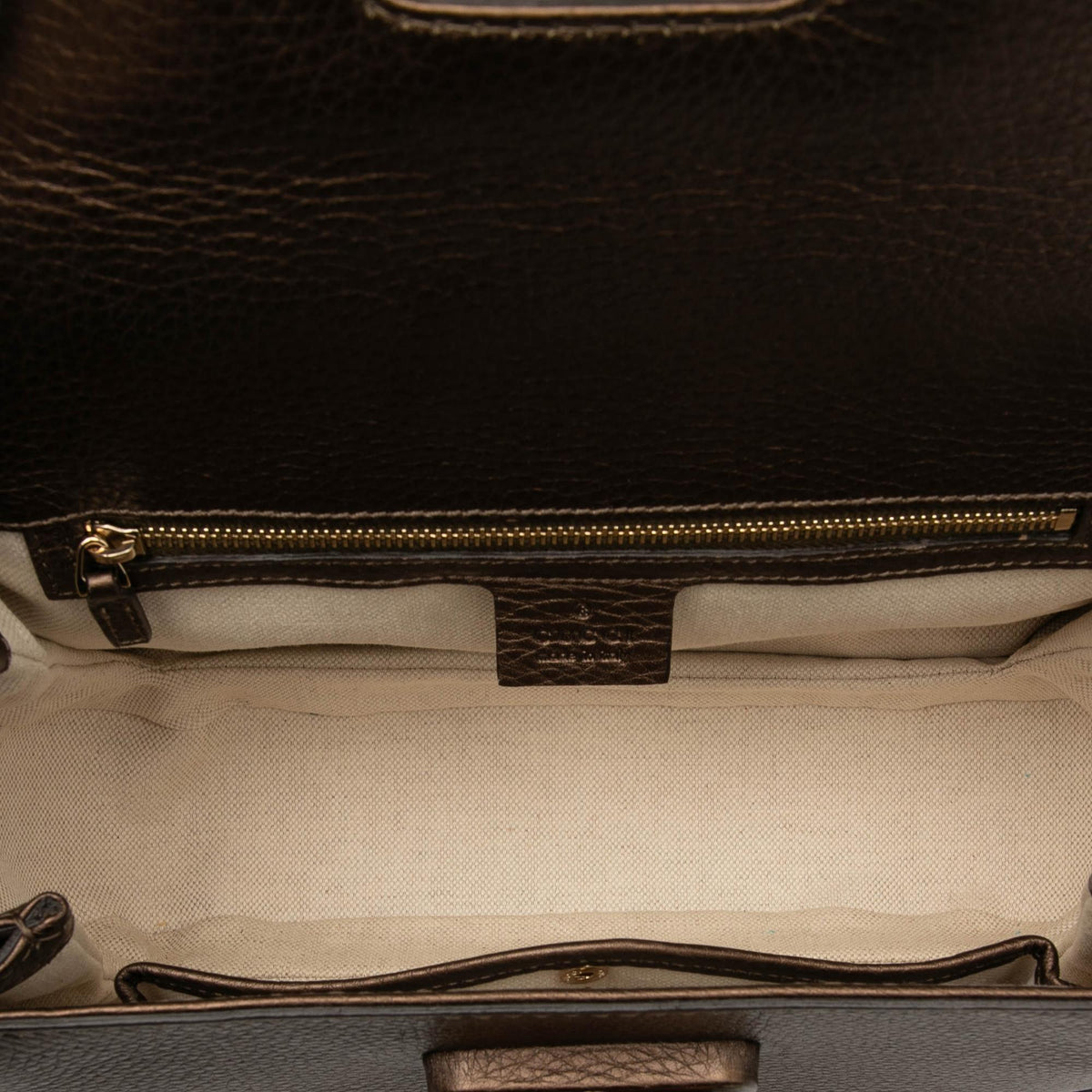 Gucci Medium Leather New Bamboo Satchel