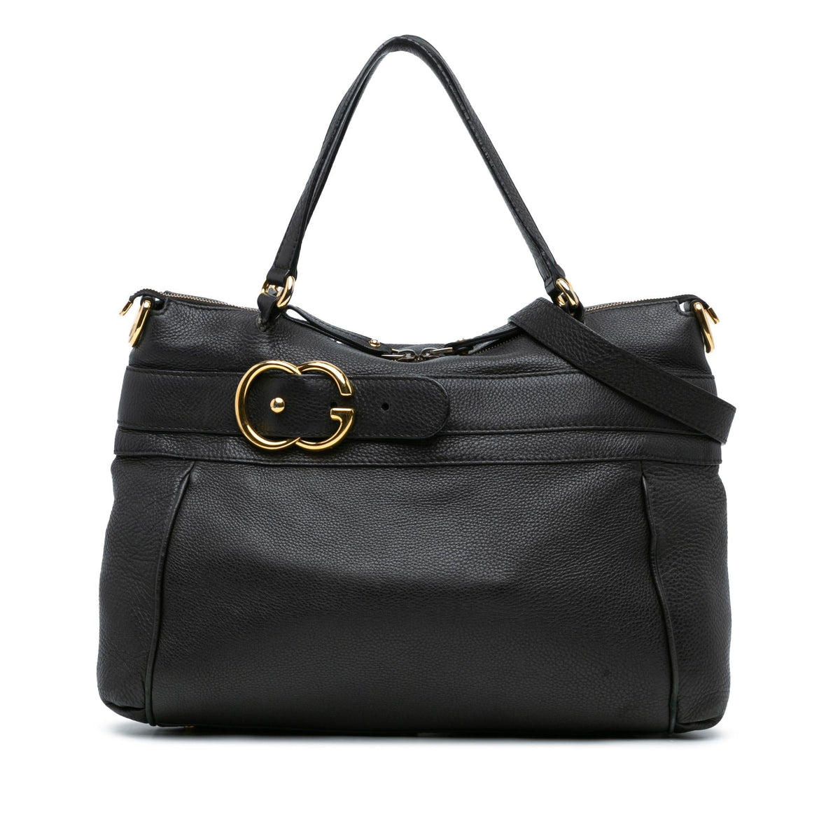 Gucci Medium Leather Ride Top Handle Bag (SHG-ijwBLn)