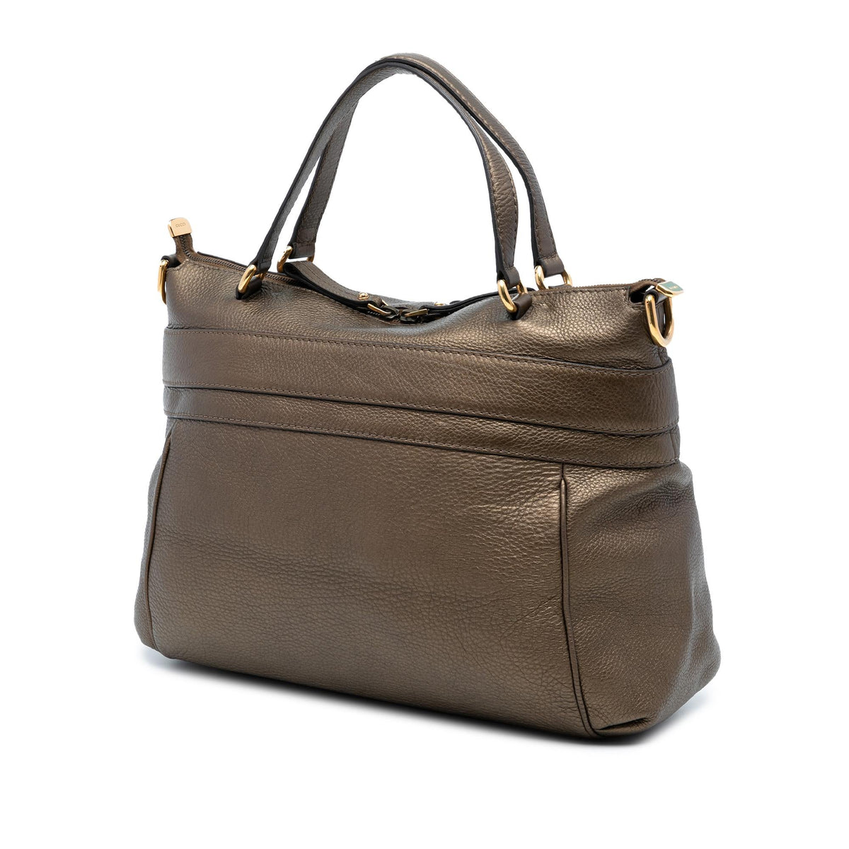 Gucci Medium Leather Ride Top Handle Bag