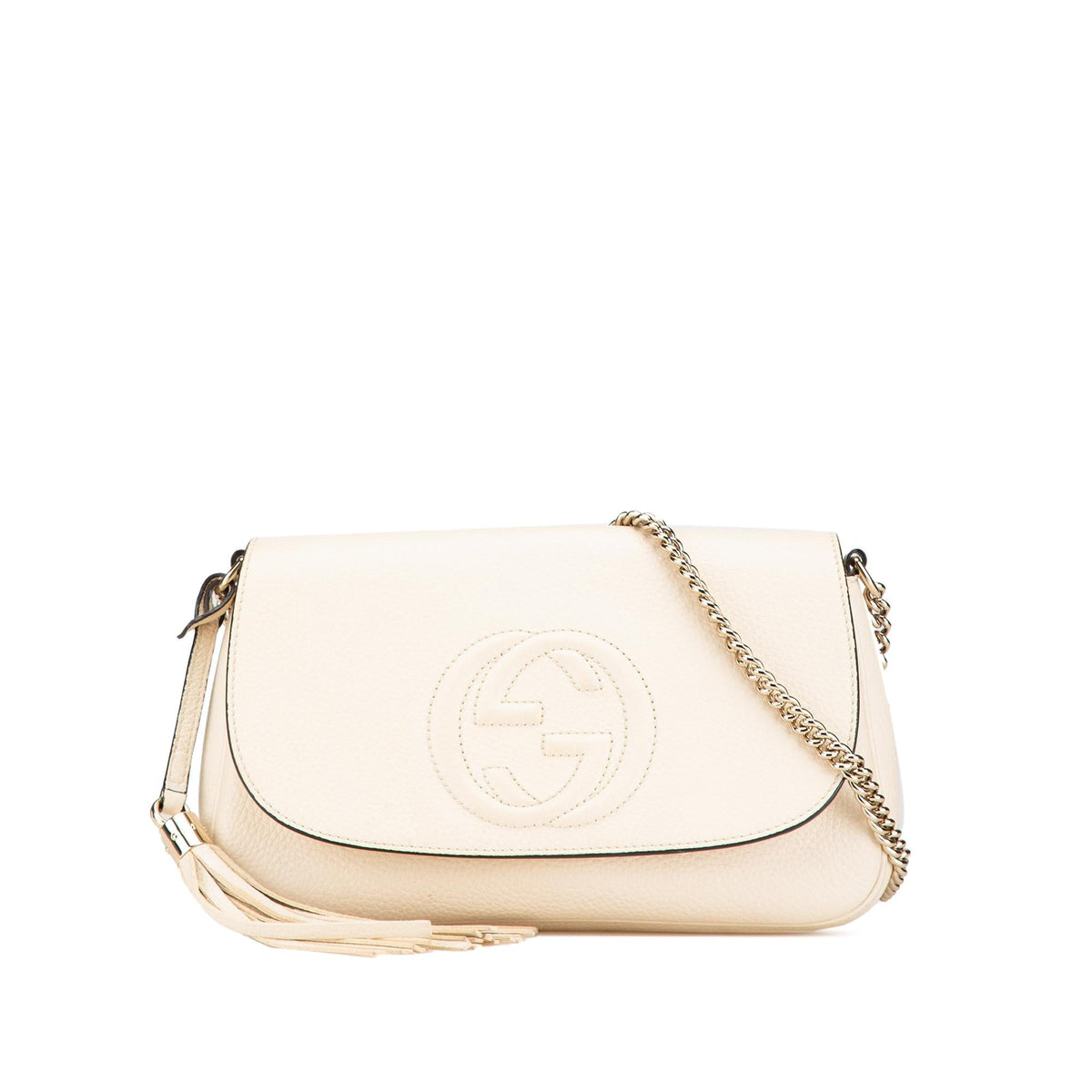 Gucci Medium Leather Soho Chain Flap Crossbody