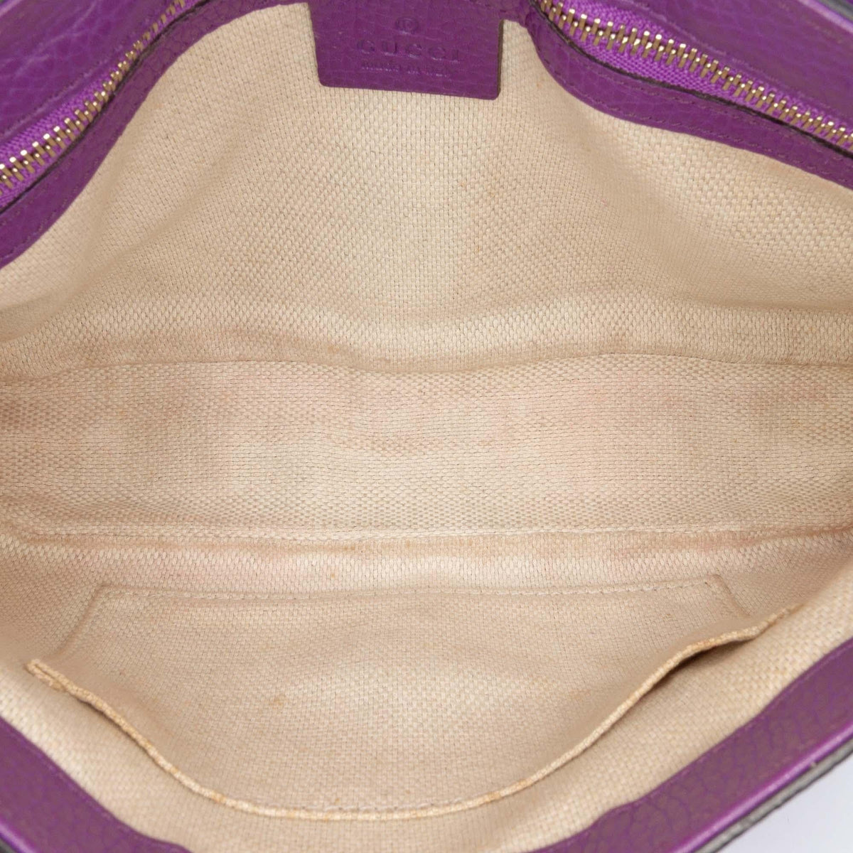 Gucci Medium Leather Soho Chain Flap Crossbody