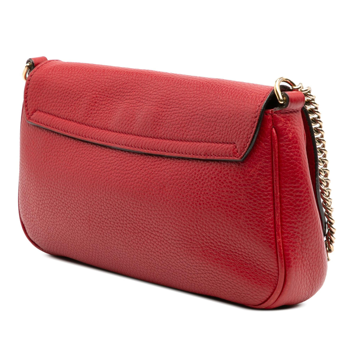 Gucci Medium Leather Soho Chain Flap Crossbody
