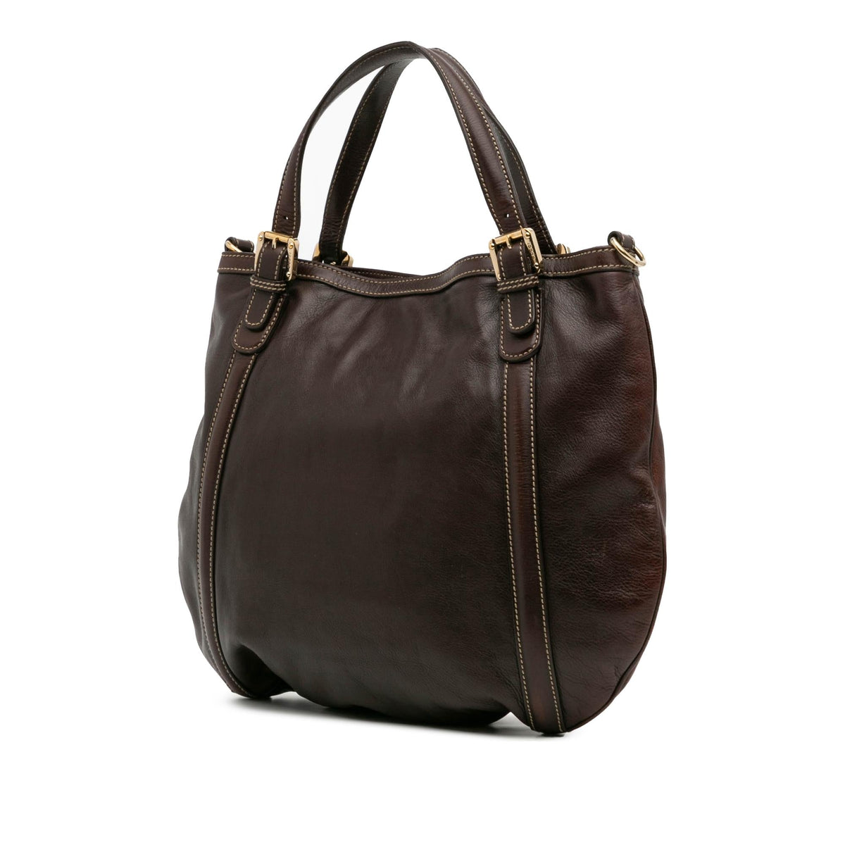 Gucci Medium Leather Web Britt Satchel