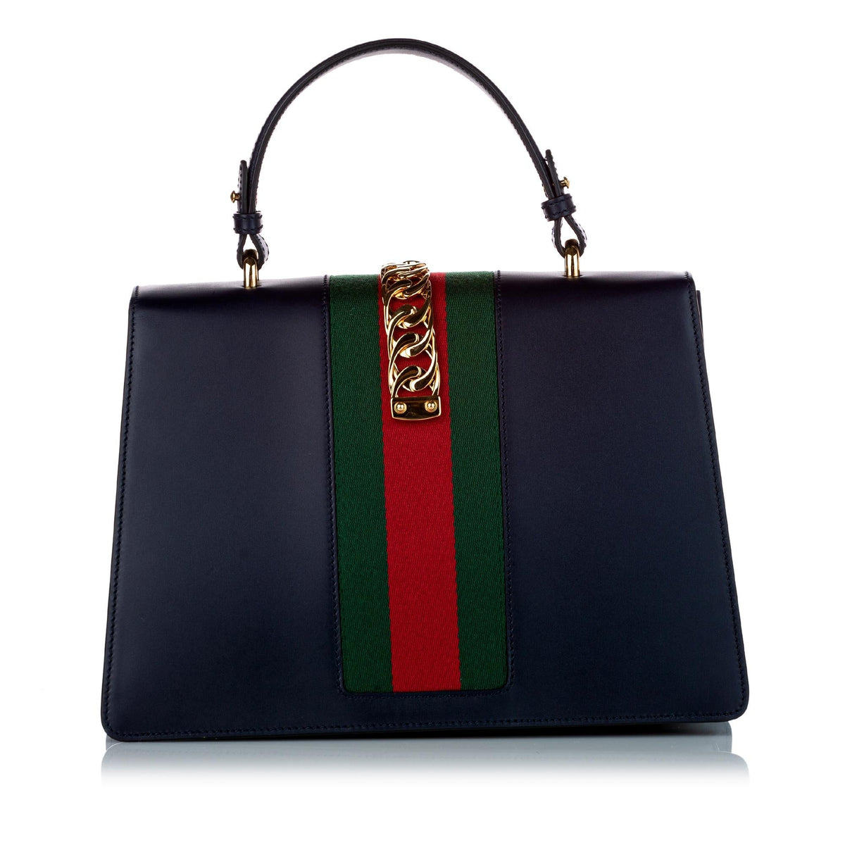 Gucci Medium Sylvie Leather Satchel (SHG-25632)