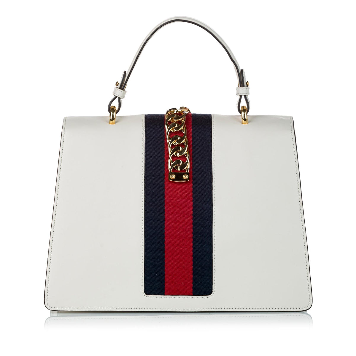 Gucci Medium Sylvie Leather Satchel (SHG-30400)