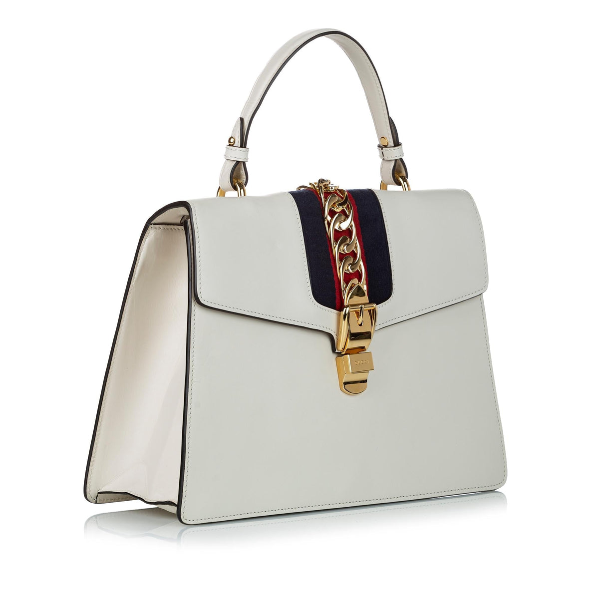 Gucci Medium Sylvie Leather Satchel (SHG-30400)