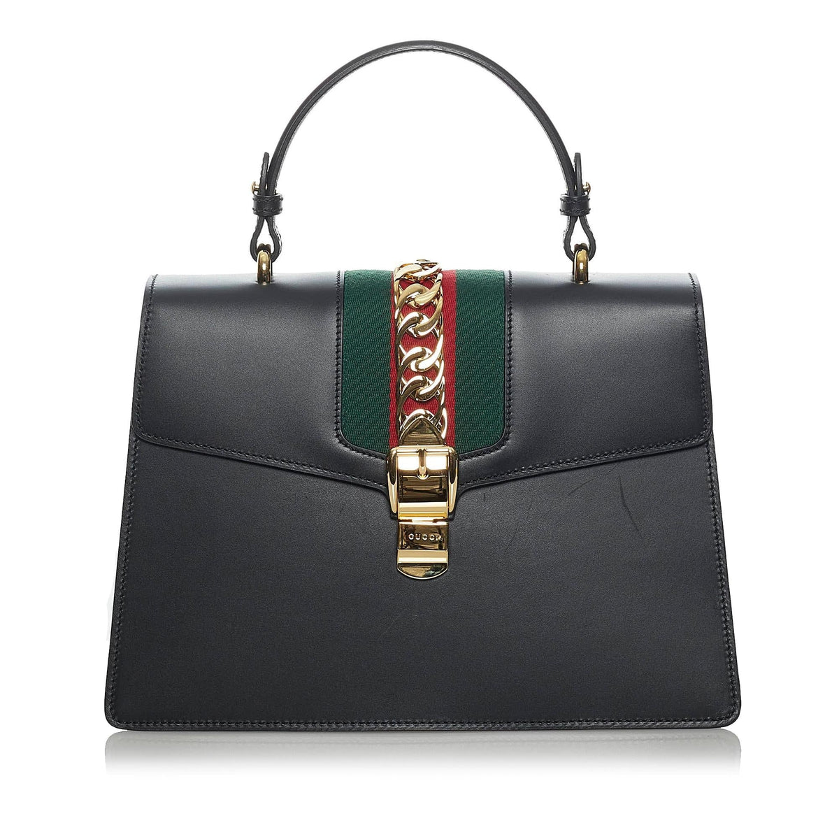 Gucci Medium Sylvie Leather Satchel (SHG-33834)