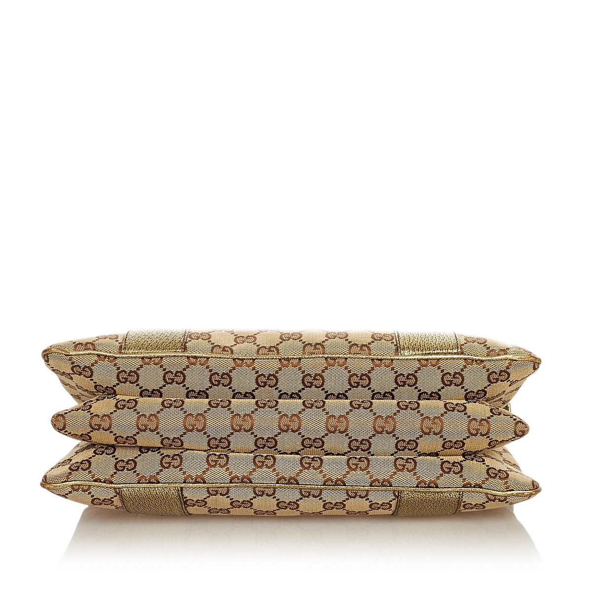 Gucci Metal Bamboo GG Canvas Handbag (SHG-25640)