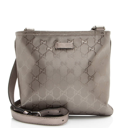 Gucci Metallic GG Imprime Flat Messenger