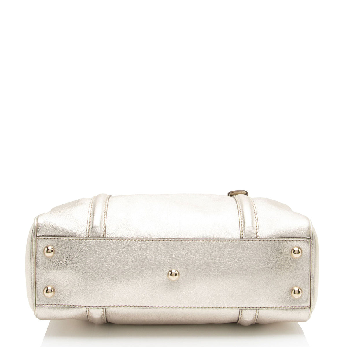 Gucci Metallic Leather Britt Small Boston Bag (SHF-YWrQAR)