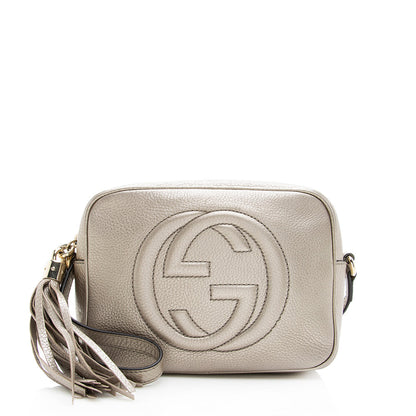 Gucci Metallic Leather Soho Disco Bag (SHF-19572)