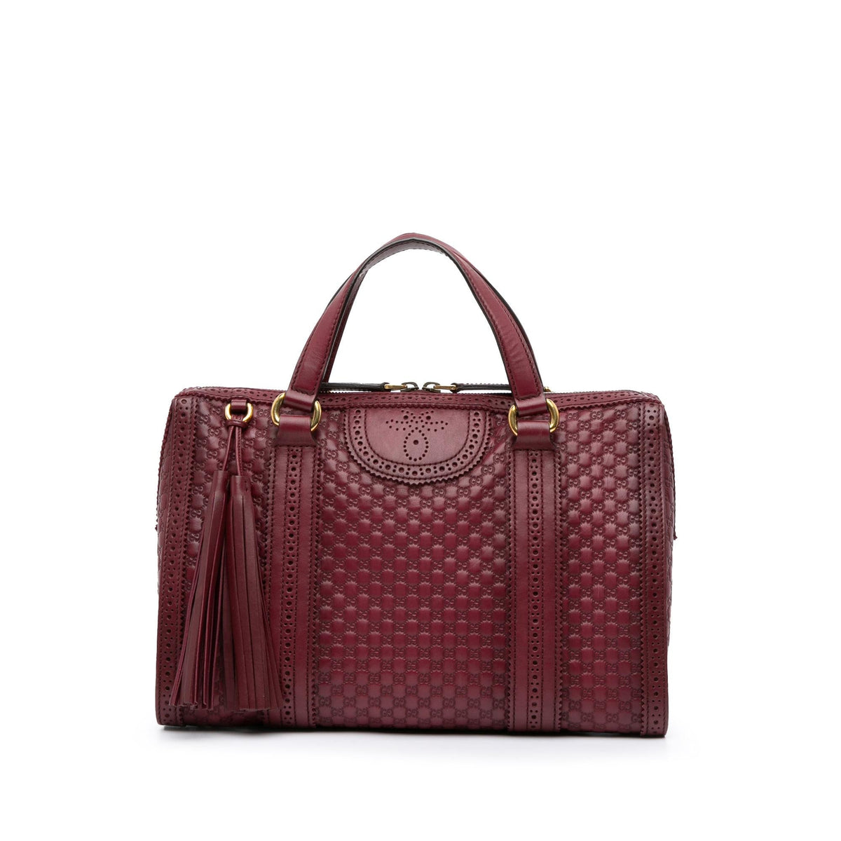 Gucci Microguccissima Brogue Duilio Boston Bag