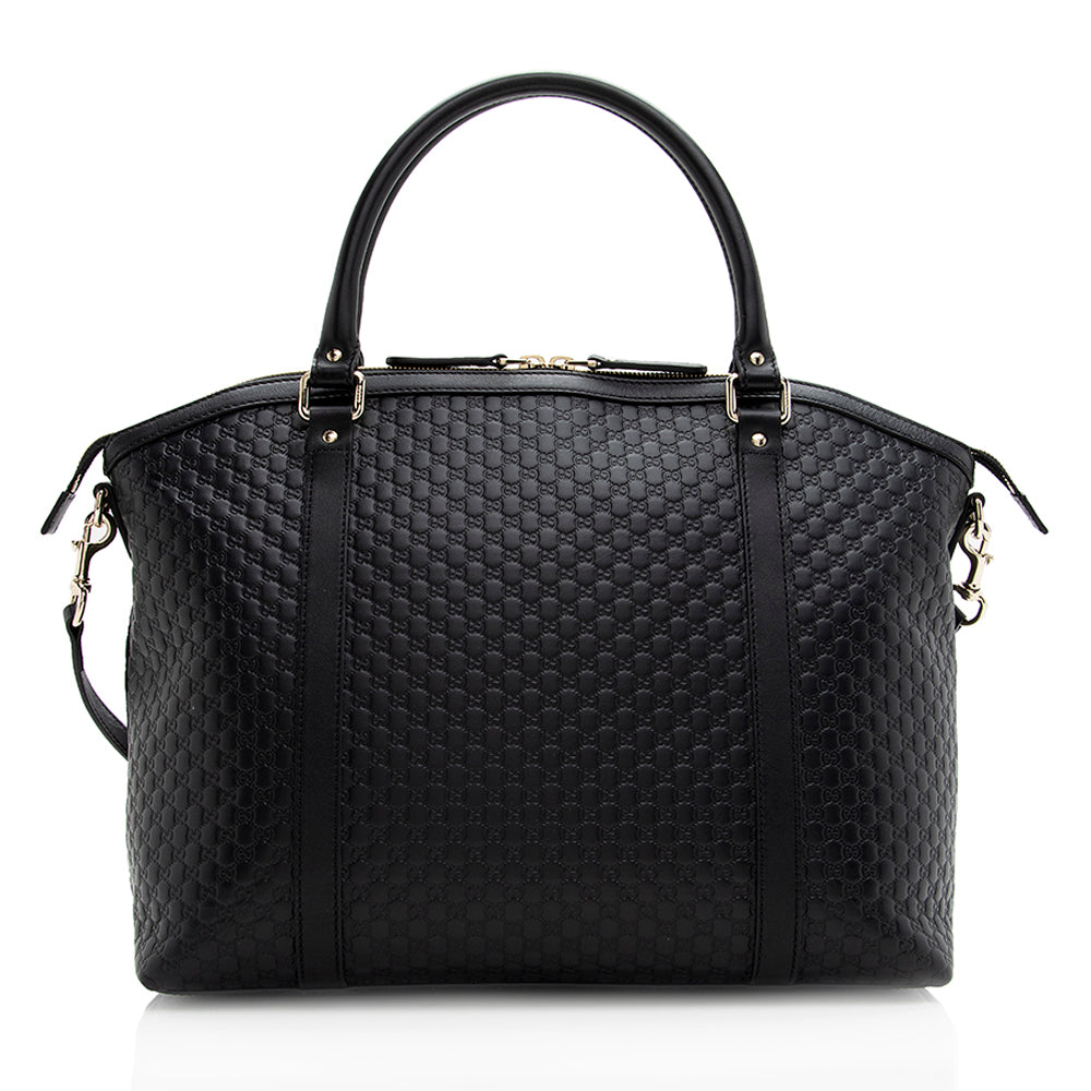 Gucci Microguccissima Leather Dome Large Satchel (SHF-19602)