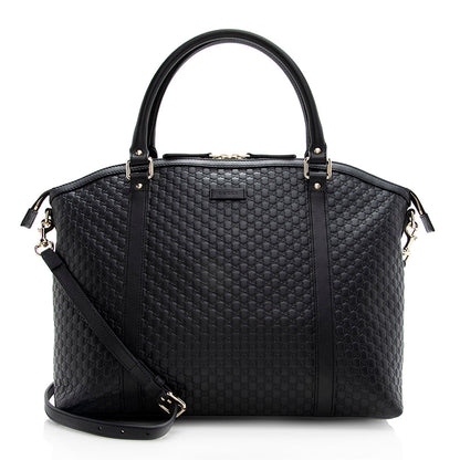 Gucci Microguccissima Leather Dome Large Satchel (SHF-19602)