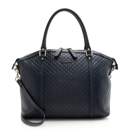 Gucci Microguccissima Leather Dome Medium Satchel (SHF-22740)