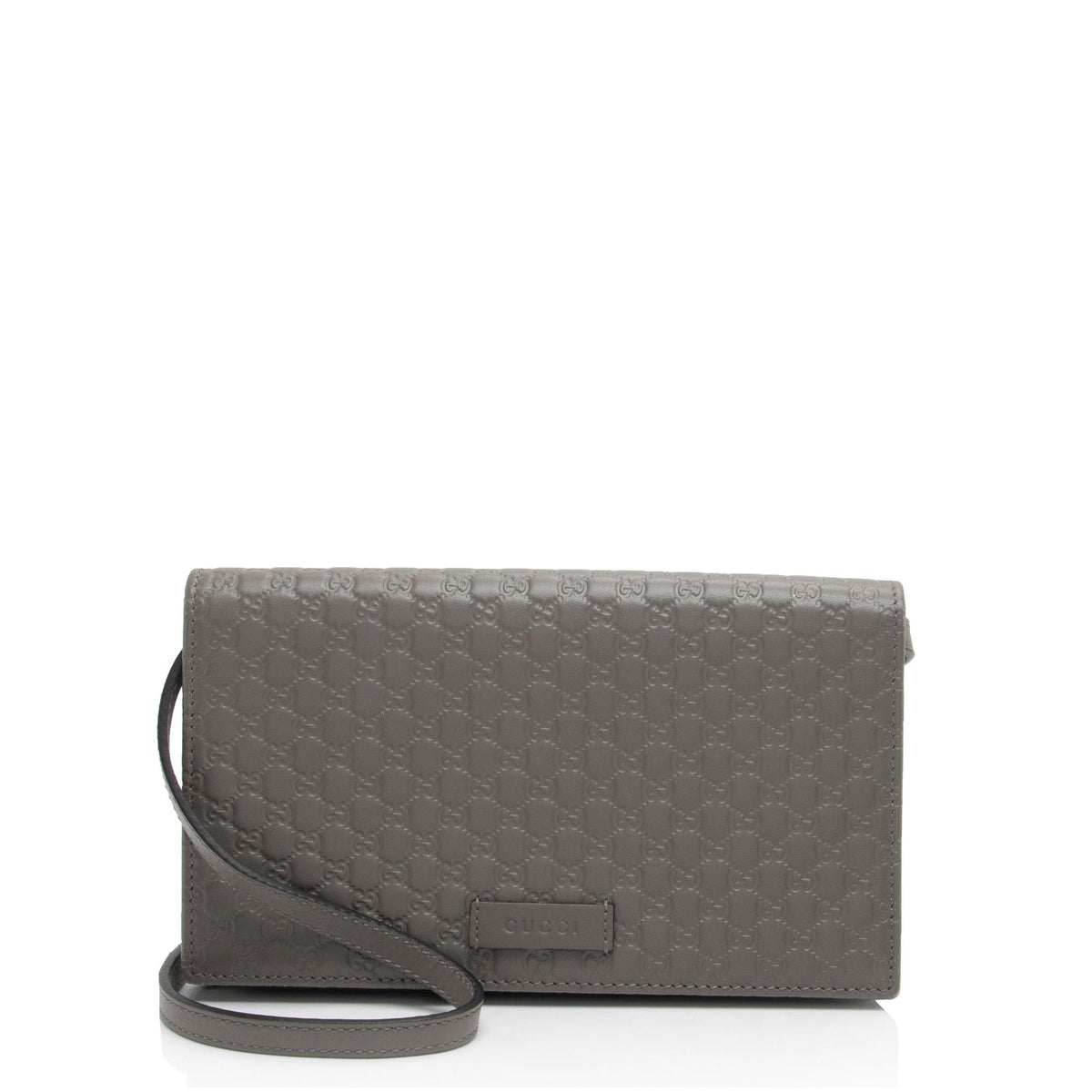 Gucci Microguccissima Leather Wallet Crossbody (SHF-XieKjF)