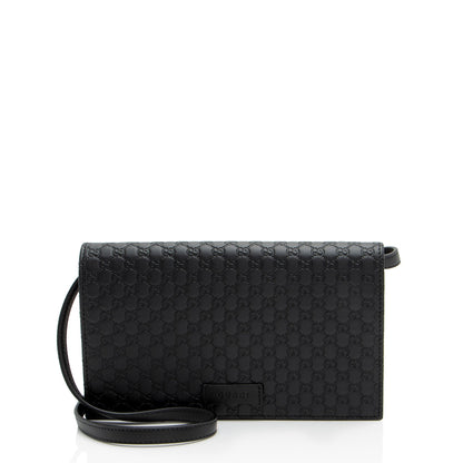 Gucci Microguccissima Leather Wallet Crossbody (SHF-RljdLh)