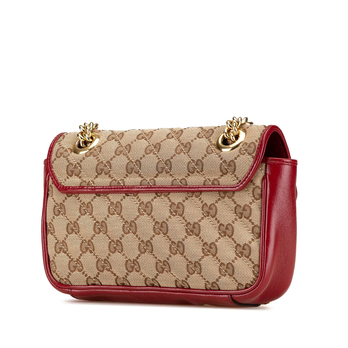 Gucci Mini GG Canvas Marmont Matelasse Flap