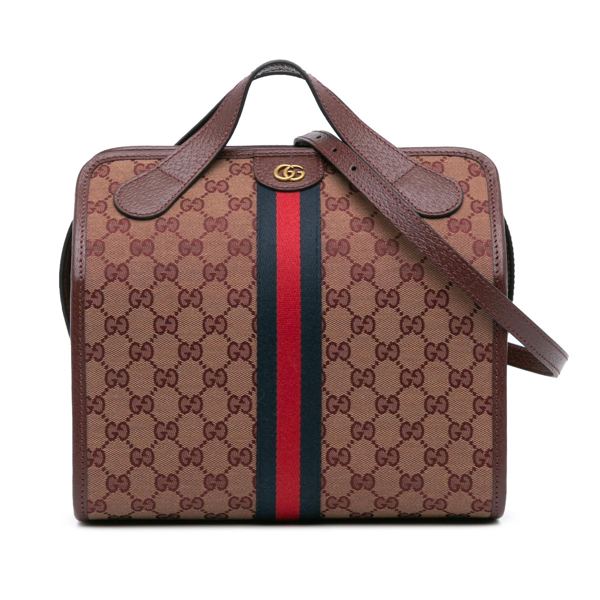 Gucci Mini GG Canvas Ophidia Web Duffle Bag (SHG-W4bcwX)