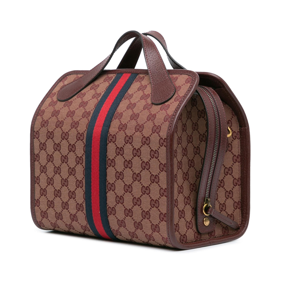 Gucci Mini GG Canvas Ophidia Web Duffle Bag (SHG-W4bcwX)
