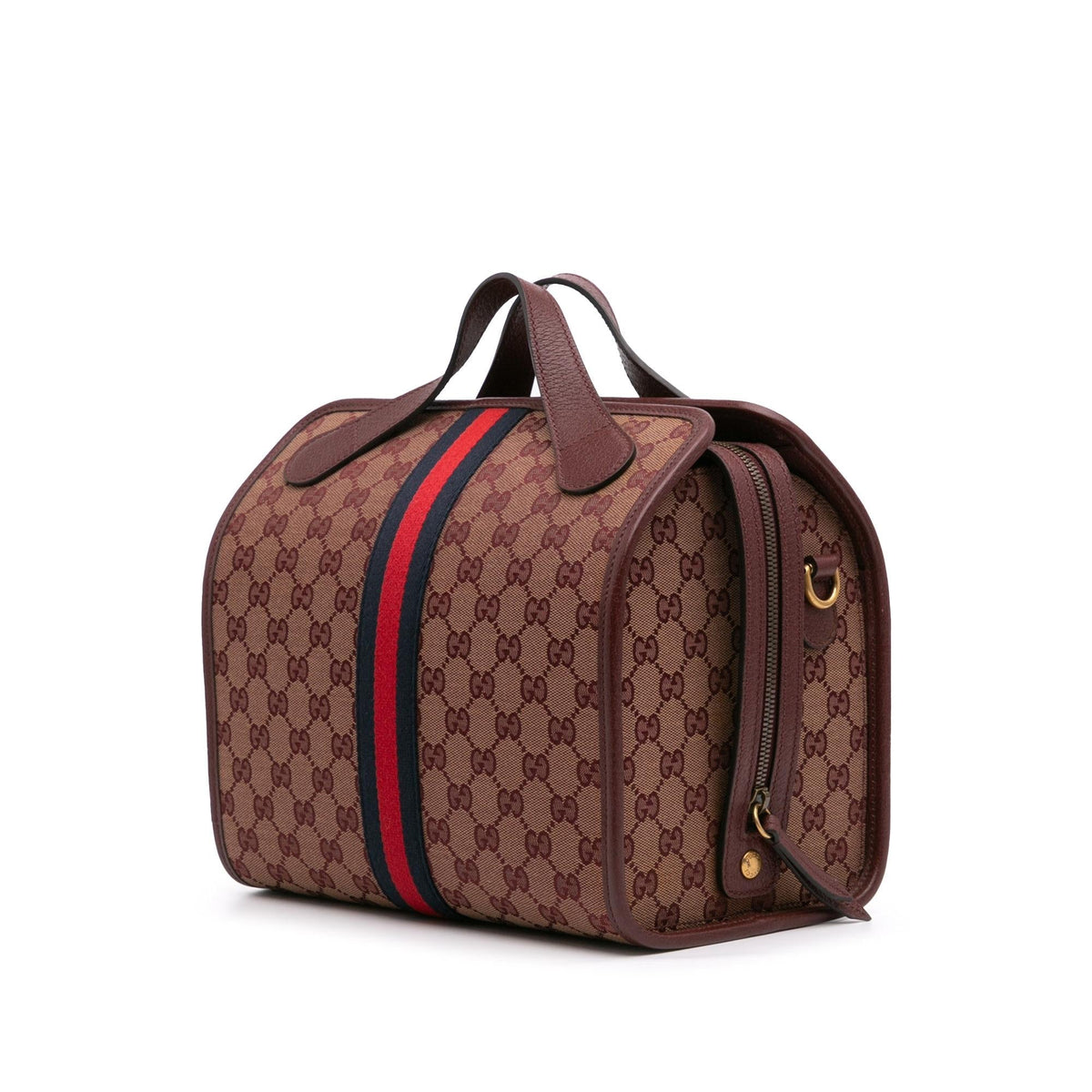 Gucci Mini GG Canvas Ophidia Web Duffle Bag