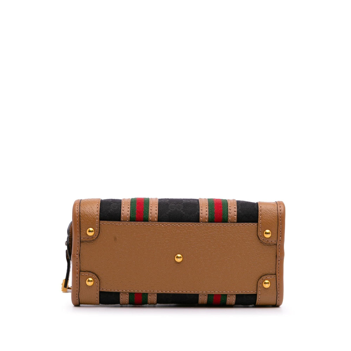 Gucci Mini GG Canvas Web Bauletto Top Handle Bag