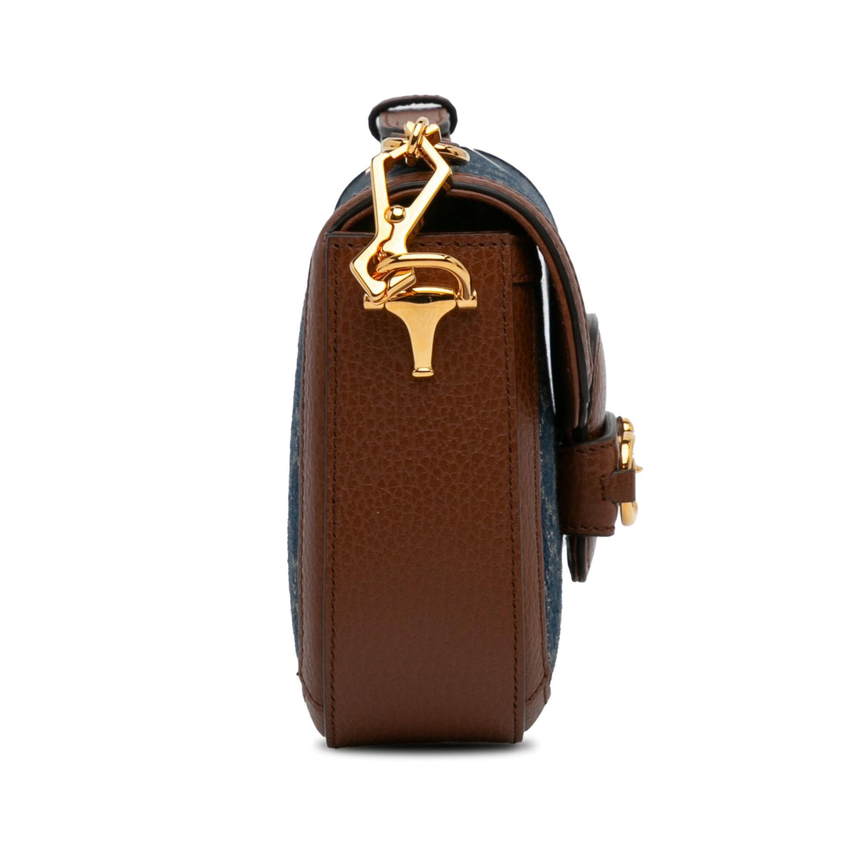 Gucci Mini GG Denim Horsebit 1955 Satchel (SHG-7wIpkG)