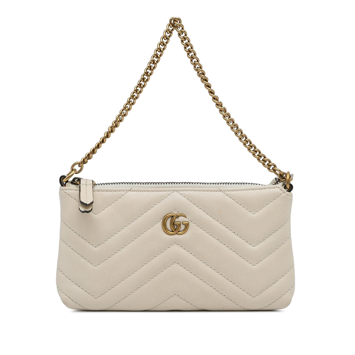 Gucci Mini GG Marmont Chain Baguette (SHG-Rla7Nz)