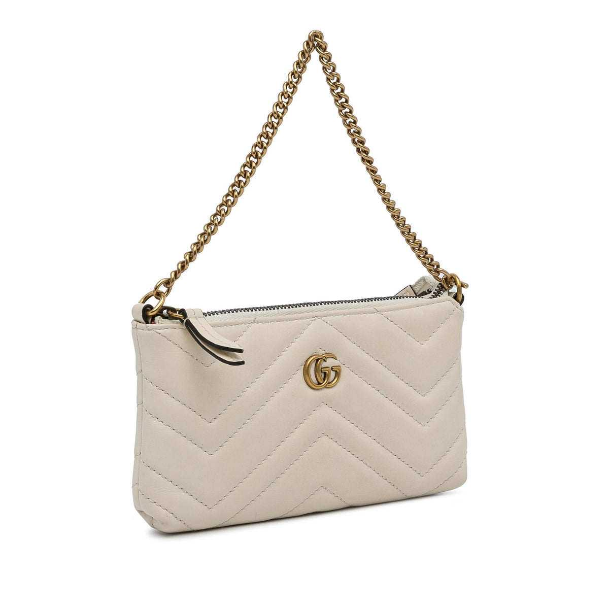 Gucci Mini GG Marmont Chain Baguette (SHG-Rla7Nz)
