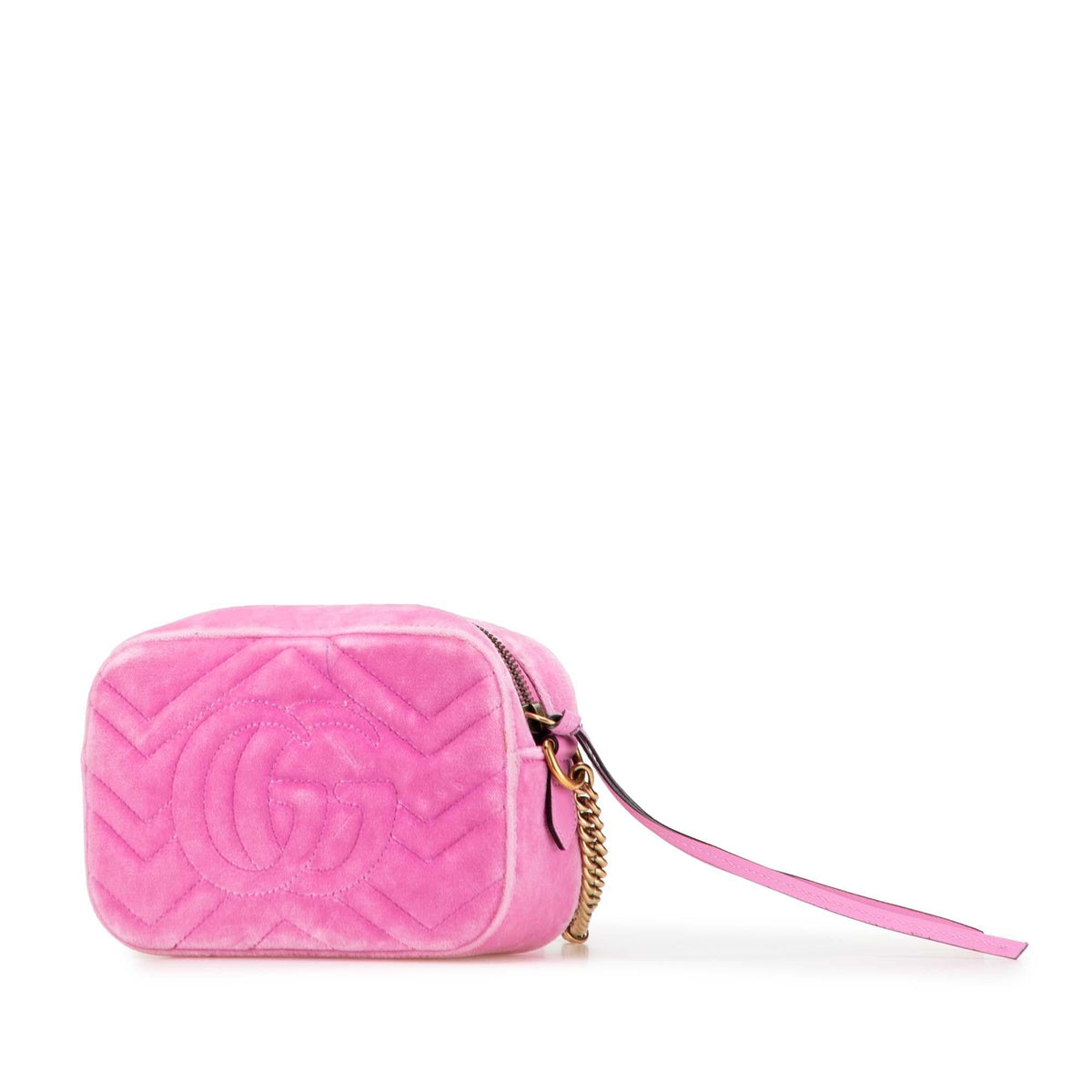 Gucci Mini GG Marmont Crystal Embellished Matelasse Velvet Crossbody