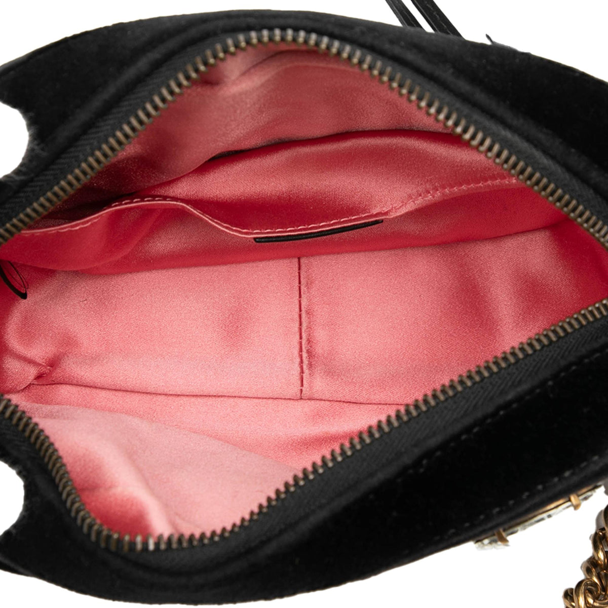 Gucci Mini GG Marmont Crystal Embellished Matelasse Velvet Crossbody