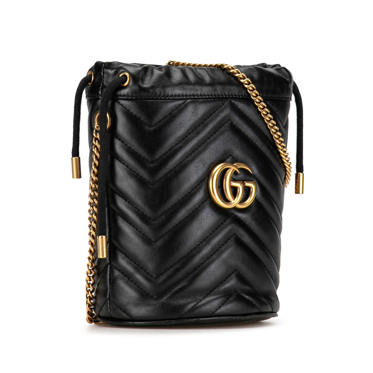 Gucci Mini GG Marmont Matelasse Bucket Bag