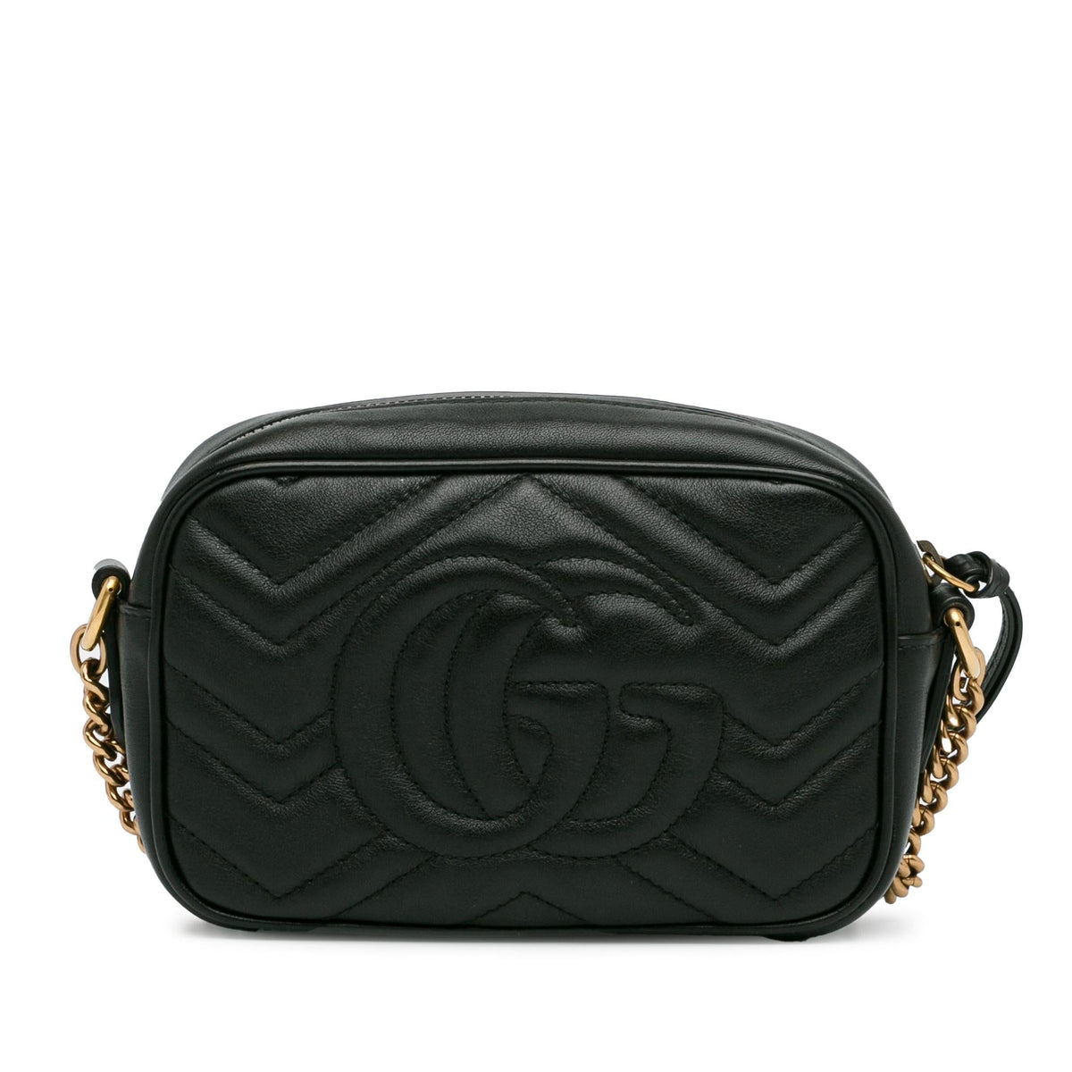 Gucci Mini GG Marmont Matelasse Crossbody Bag (SHG-FuNYR9)