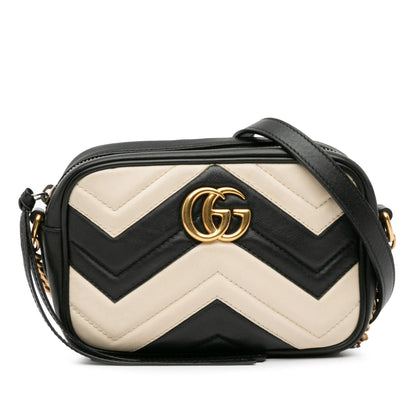 Gucci Mini GG Marmont Matelasse Crossbody Bag (SHG-dRMB0t)