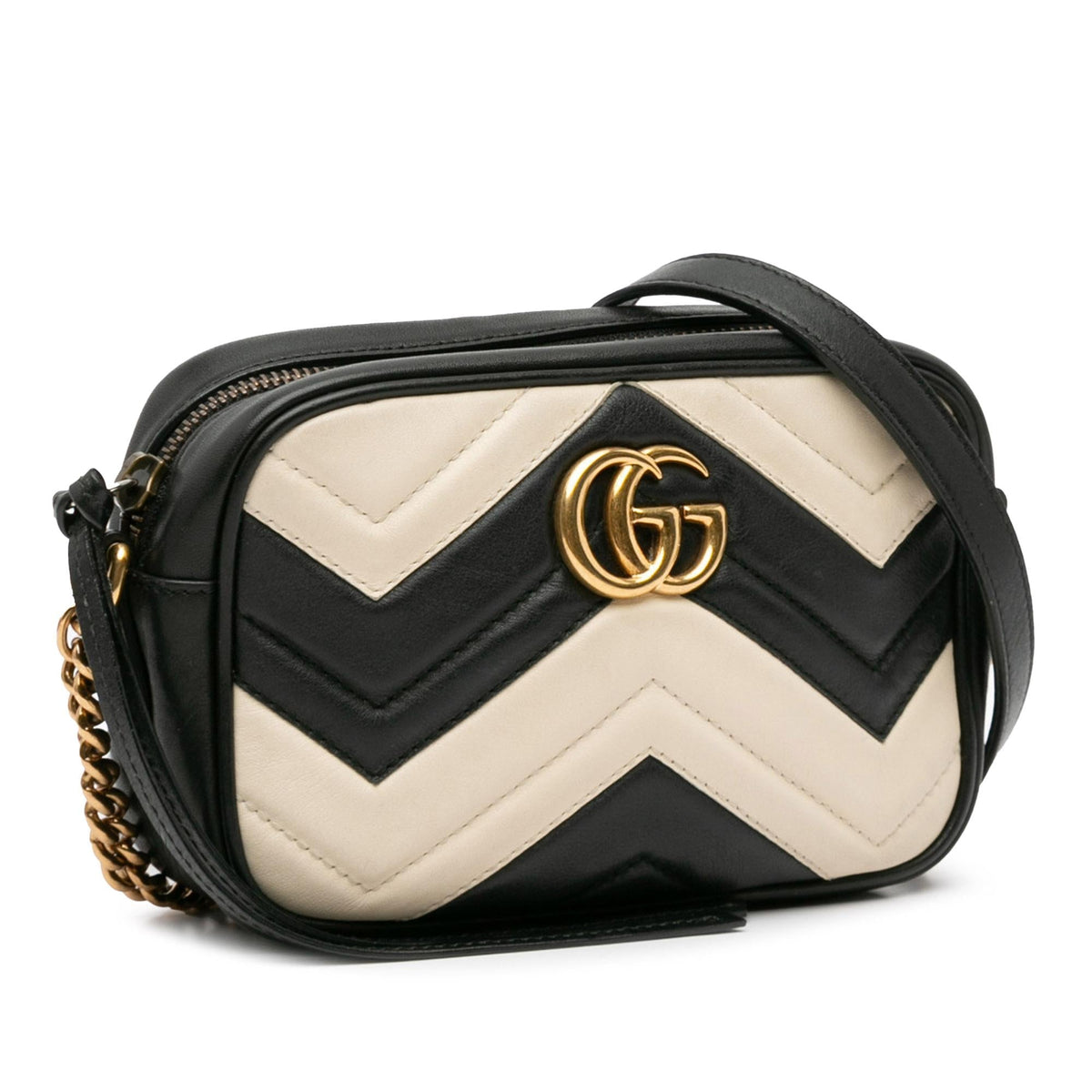 Gucci Mini GG Marmont Matelasse Crossbody Bag (SHG-dRMB0t)