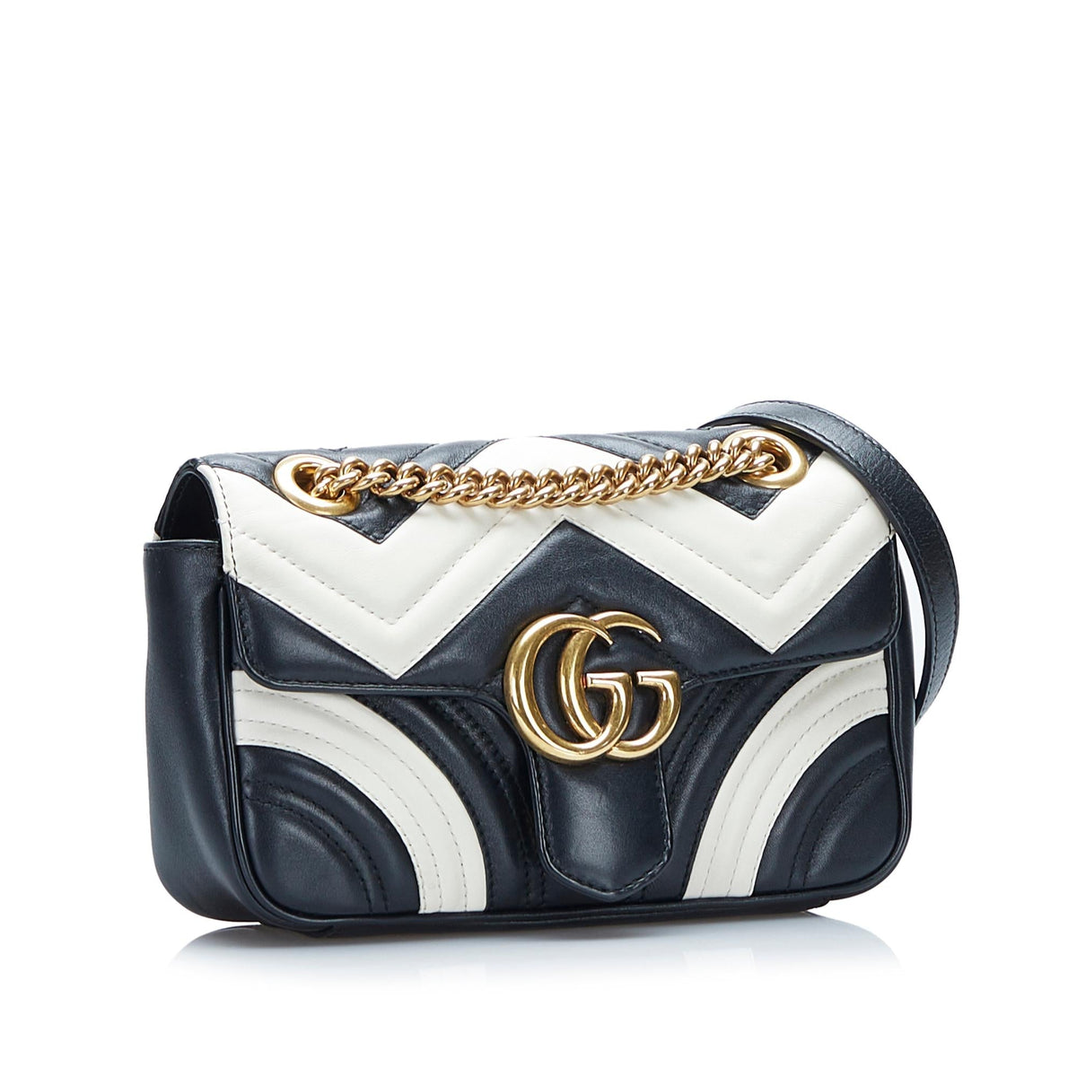 Gucci Mini GG Marmont Matelasse Crossbody (SHG-D34Sk3)