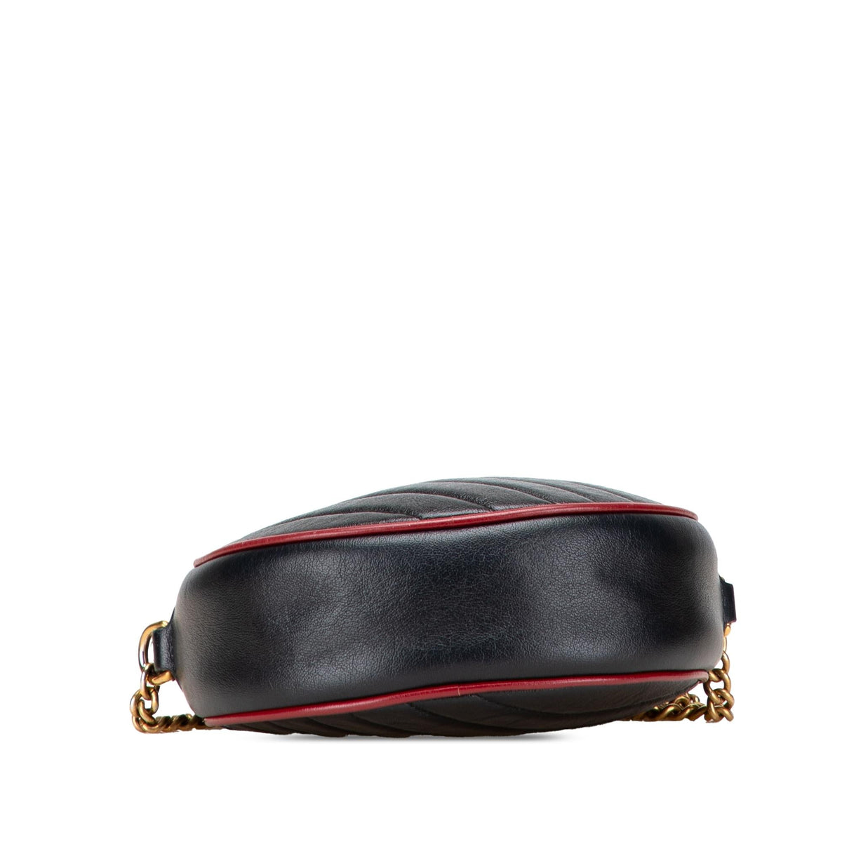 Gucci Mini GG Marmont Matelasse Leather Torchon Round Crossbody