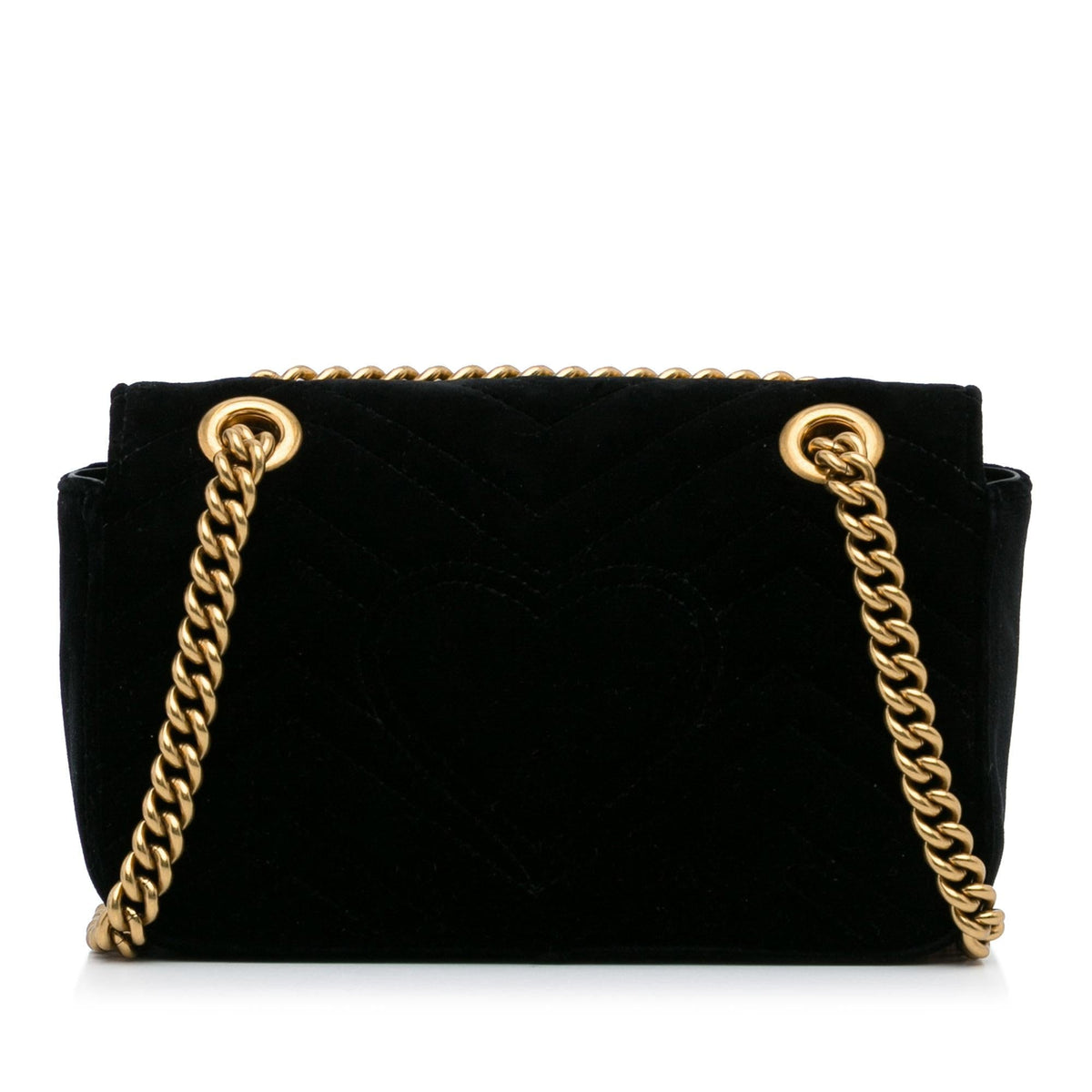 Gucci Mini GG Marmont Matelasse Velvet Crossbody (SHG-uTjykr)