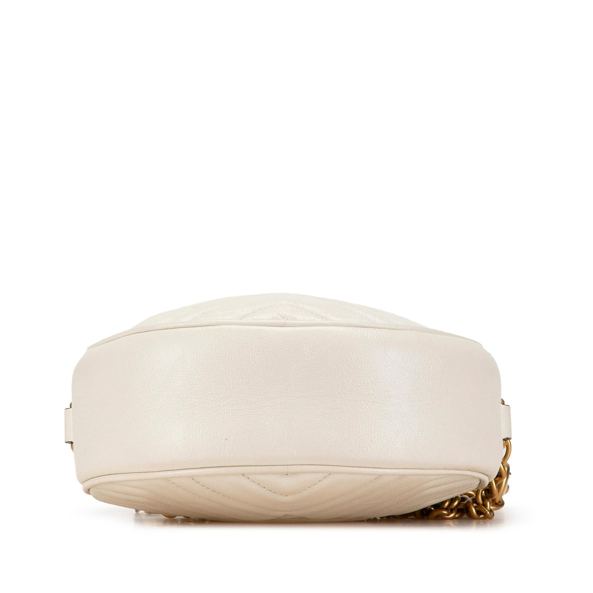 Gucci Mini GG Marmont Round Leather Crossbody