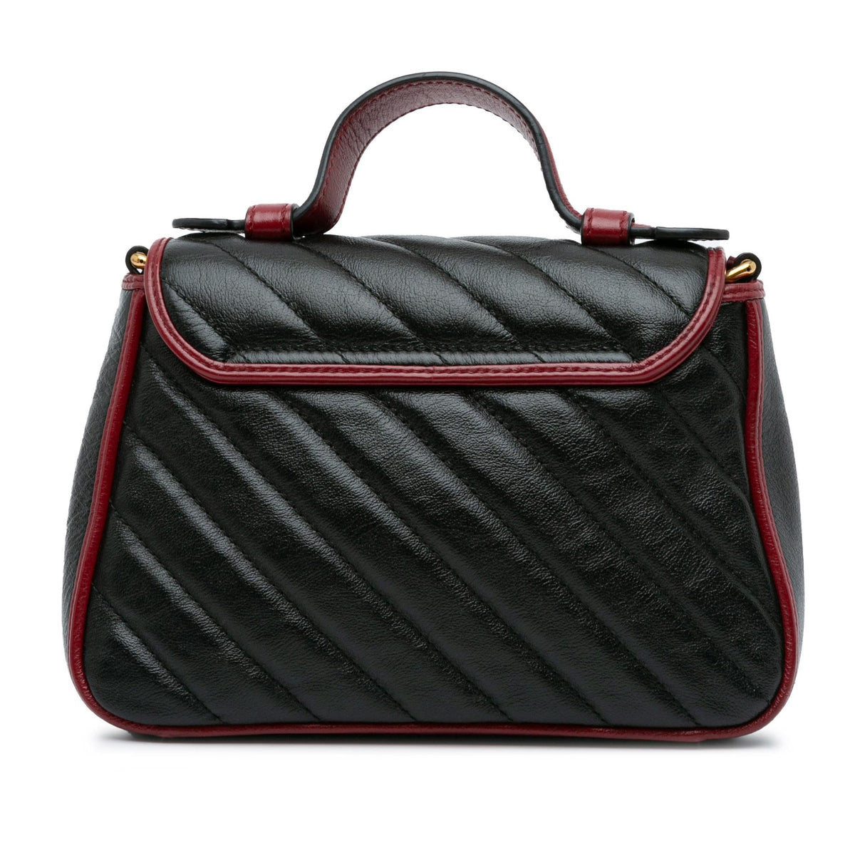 Gucci Mini GG Marmont Torchon Top Handle Bag (SHG-IPOg22)
