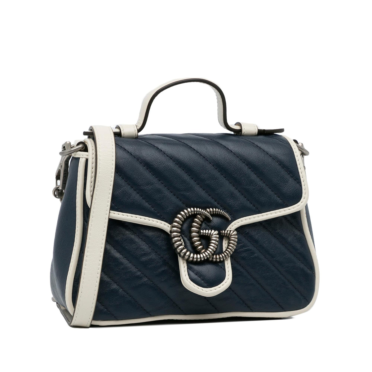 Gucci Mini GG Marmont Torchon Top Handle Bag
