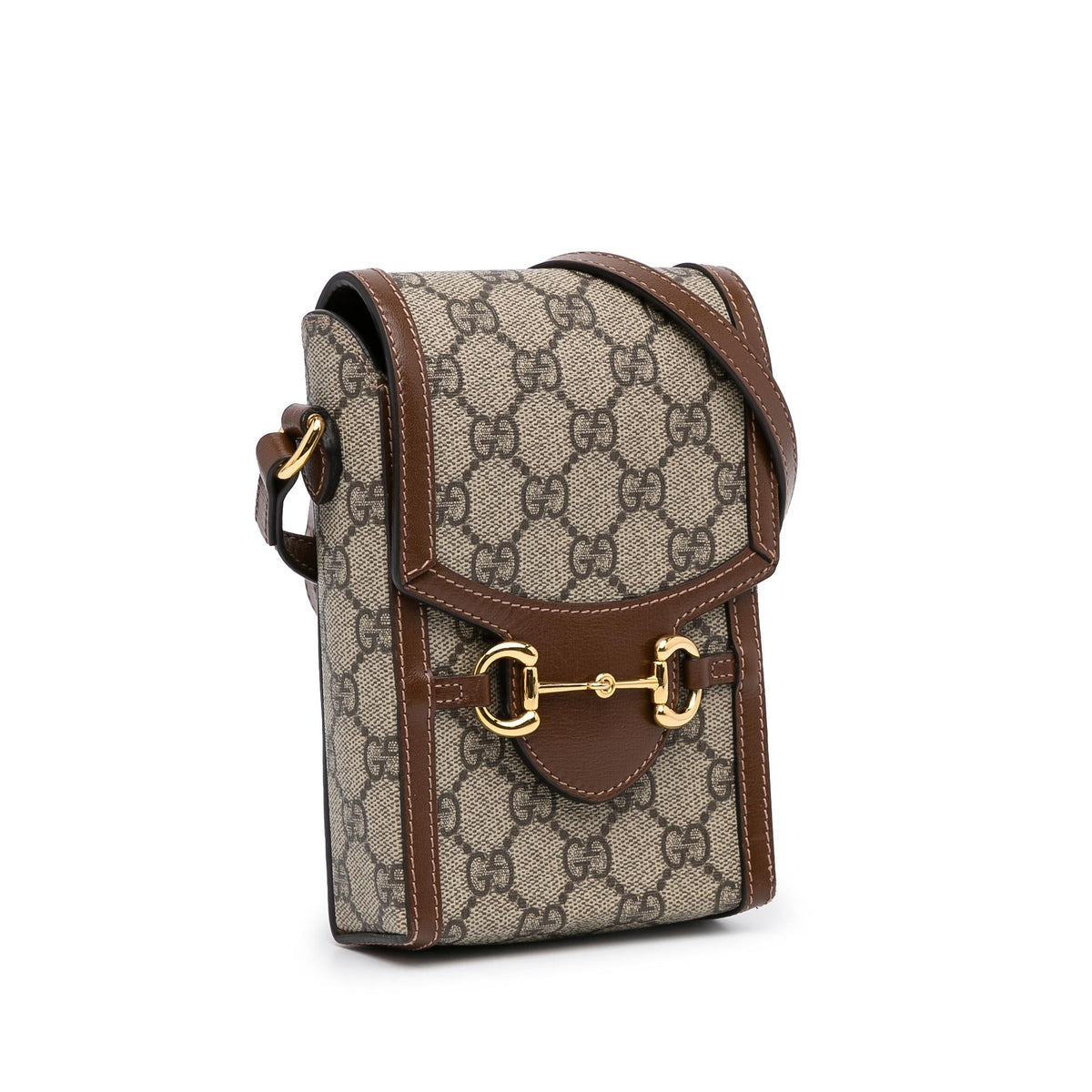 Gucci Mini GG Supreme Horsebit 1955 Crossbody Bag (SHG-fmvzee)